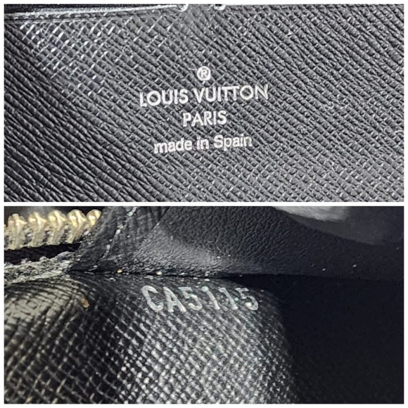 Authentic LOUIS VUITTON Damier Graphite Canvas Zippy Organizer Wallet Black/Grey - Picture 7 of 12